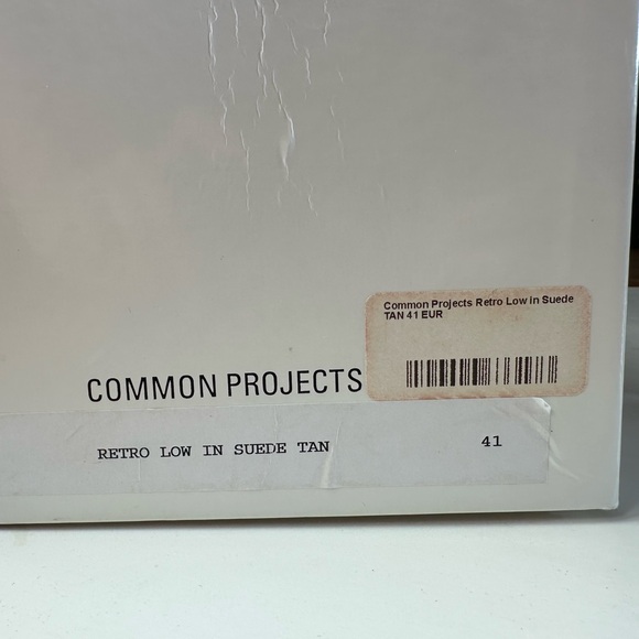 SOLD Common Projects Retro Low Suede Tan Size 41 Mens - Picture 10 of 10